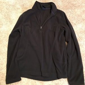 Lands End black fleece pullover, never worn